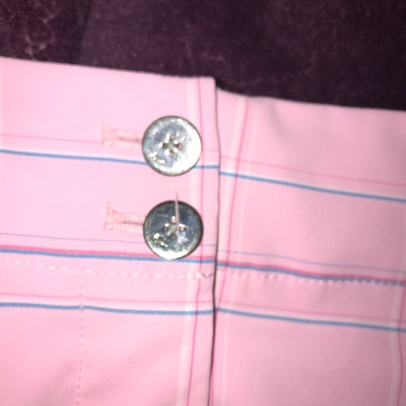 VINTAGE NIKE BABY PINK PLAID PLEATED GOLF SKIRT - Picture 6 of 9